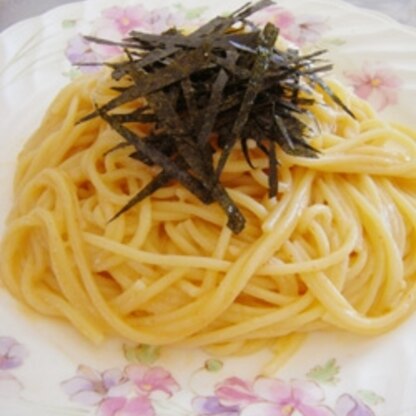 mimiさんおこんばんは～♪明太子のパスタソースが丁度あったので作りました♪美味しかった～（＾◇＾）書いていて寝ちゃいました（笑い）